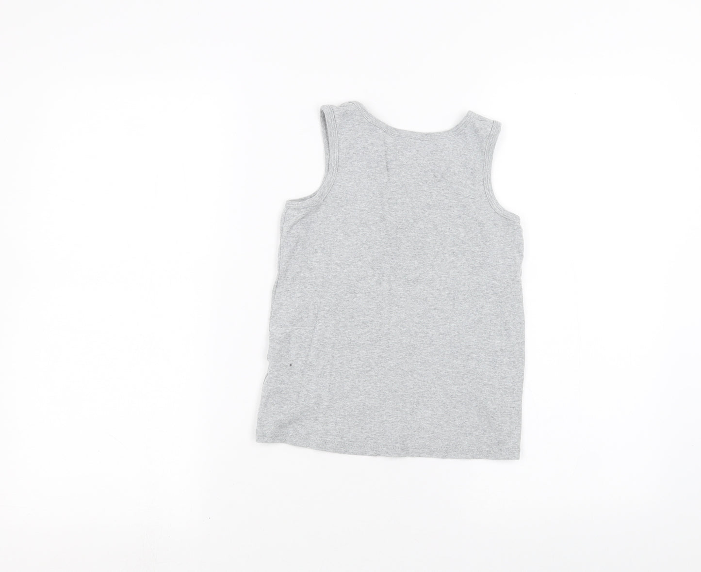 Marks and Spencer Boys Grey   Basic Tank Size 9-10 Years