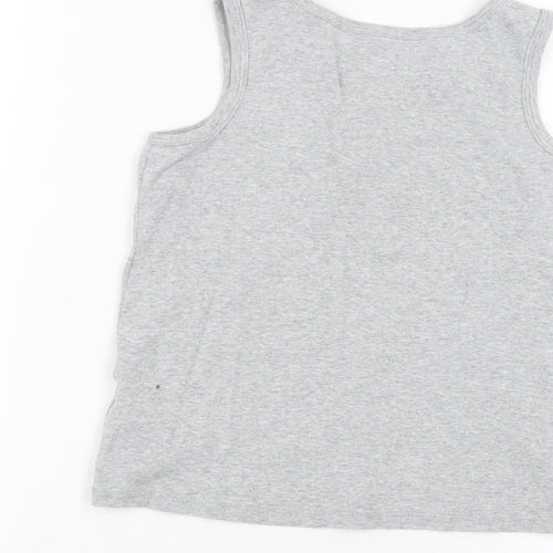 Marks and Spencer Boys Grey   Basic Tank Size 9-10 Years