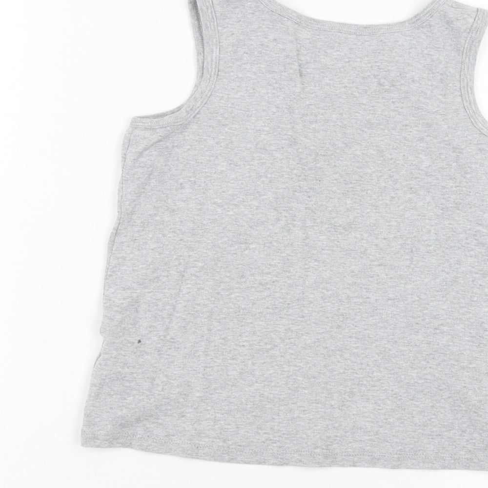 Marks and Spencer Boys Grey   Basic Tank Size 9-10 Years