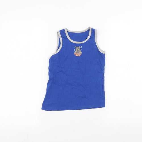 Primark Boys Blue   Basic Tank Size 8-9 Years
