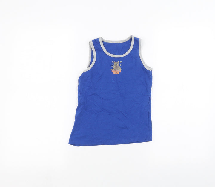Primark Boys Blue Basic Tank Size 8-9 Years