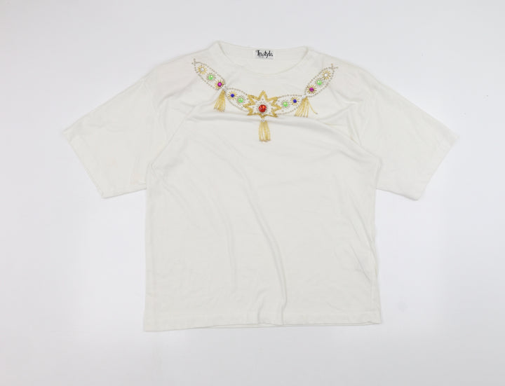 Instyle Womens White   Basic T-Shirt One Size