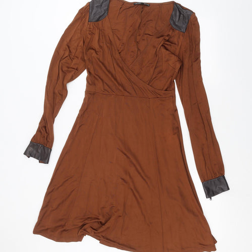 Marks and Spencer Womens Brown   A-Line  Size 10