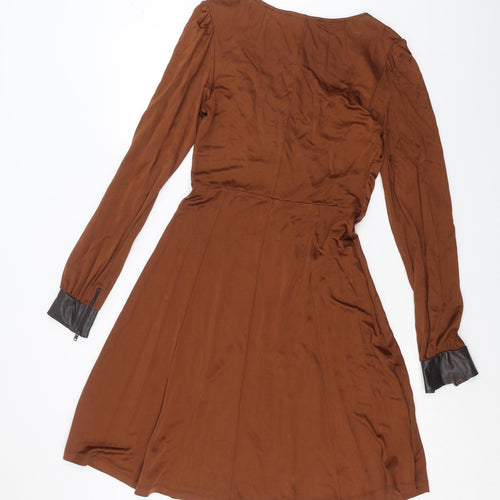 Marks and Spencer Womens Brown   A-Line  Size 10