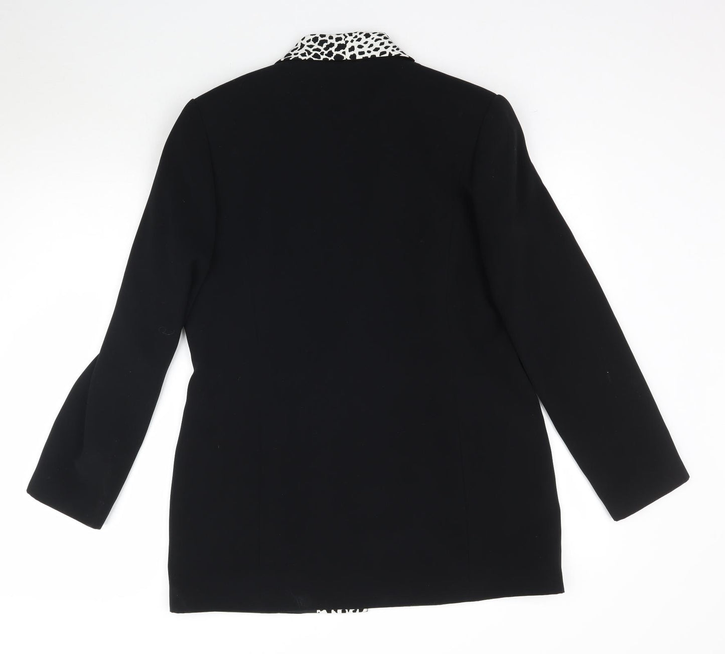 Frakenwalder Mens Black Animal Print  Jacket Blazer Size 38