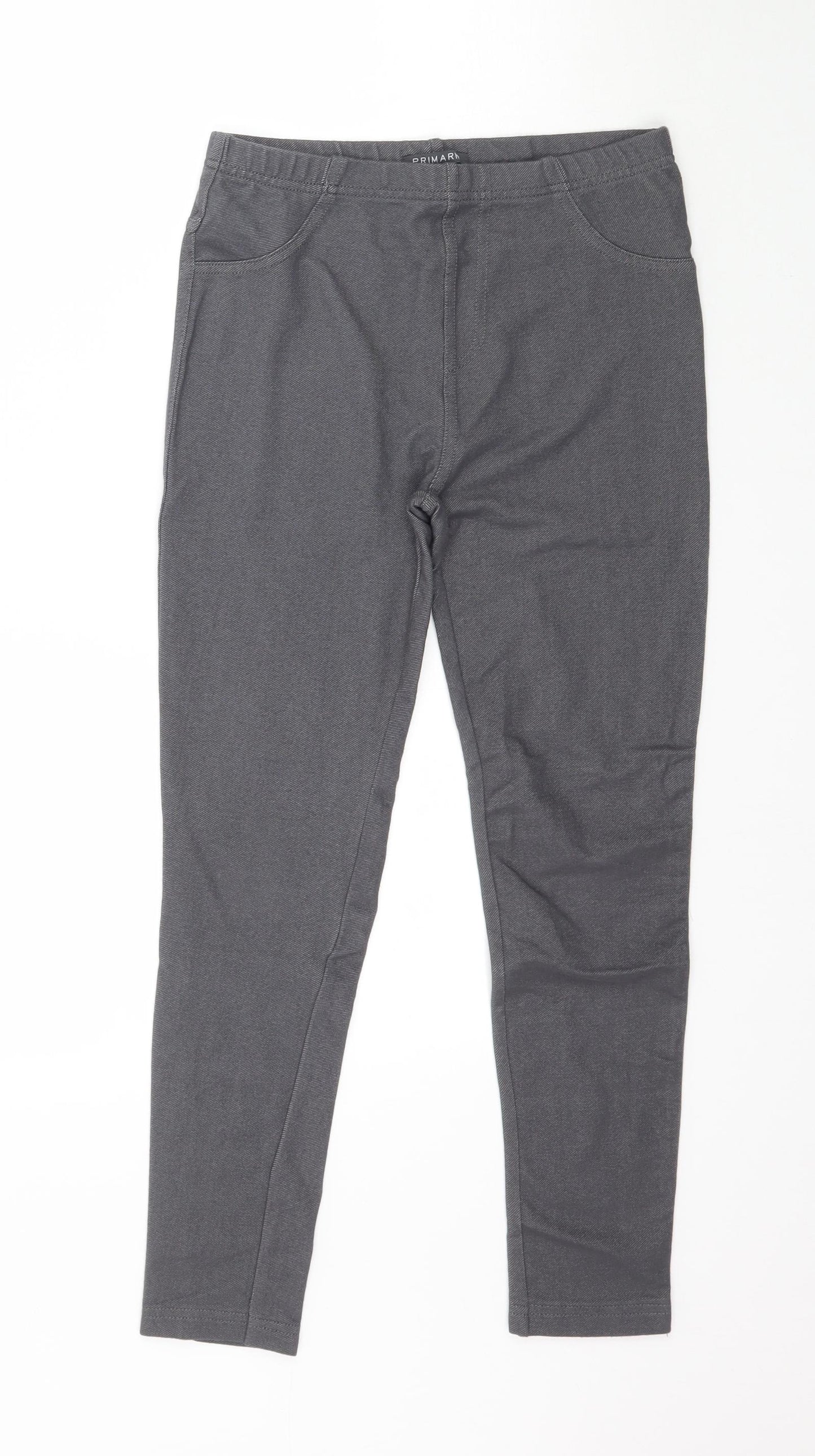 Primark Girls Grey   Jegging Trousers Size 11-12 Years