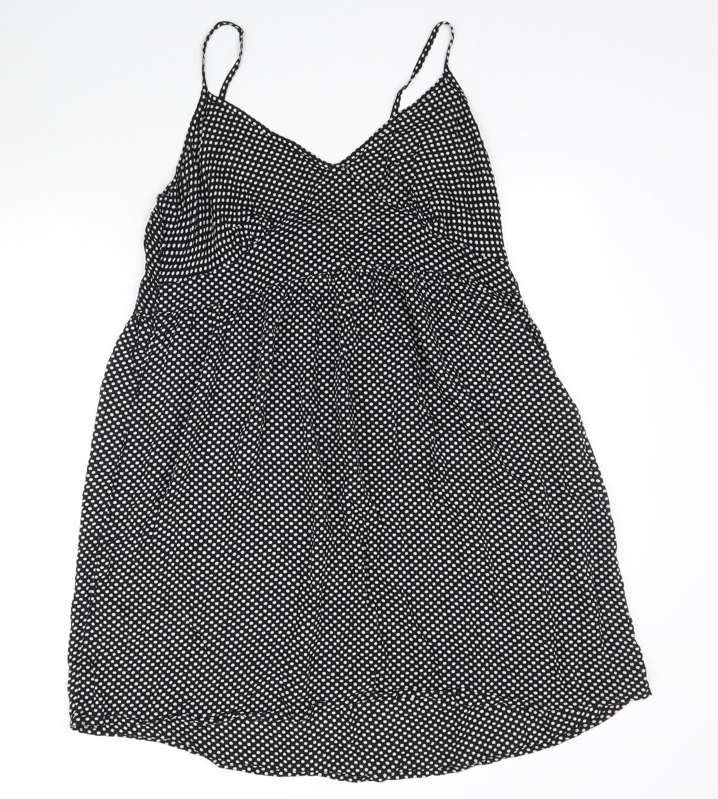 F&F Womens Black Polka Dot  A-Line  Size 16