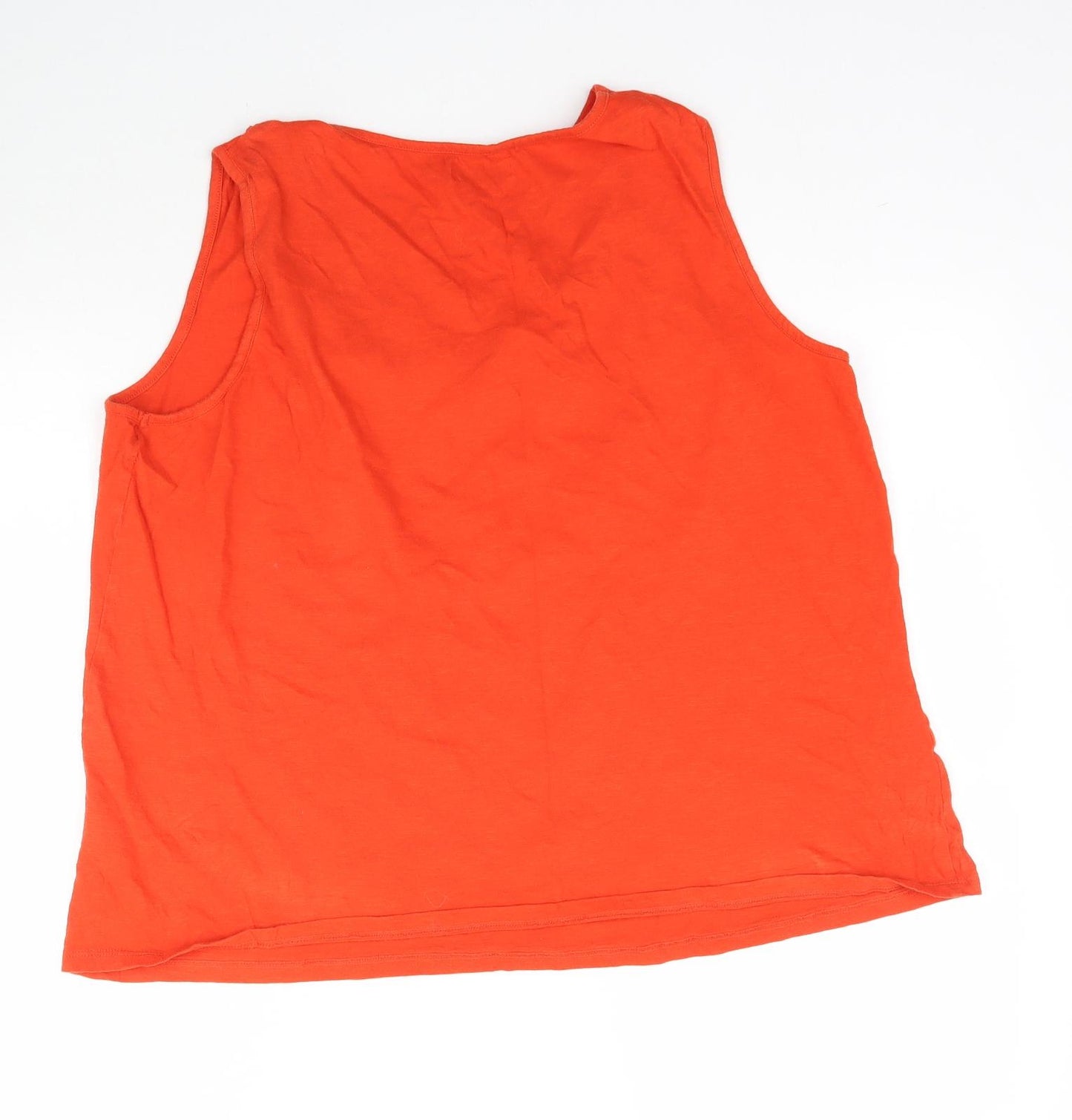 Papaya Womens Orange   Basic Tank Size 16  - Lace detail