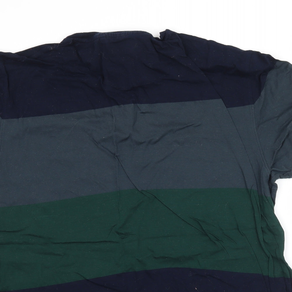 NEXT Mens Multicoloured Striped   T-Shirt Size 2XL