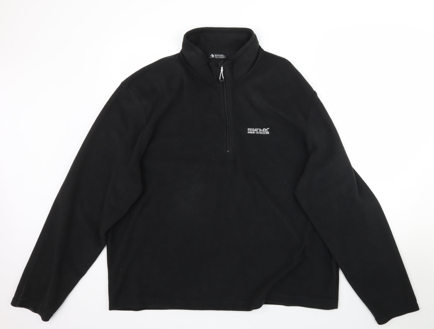 Regatta Mens Black  Fleece Pullover Sweatshirt Size 3XL