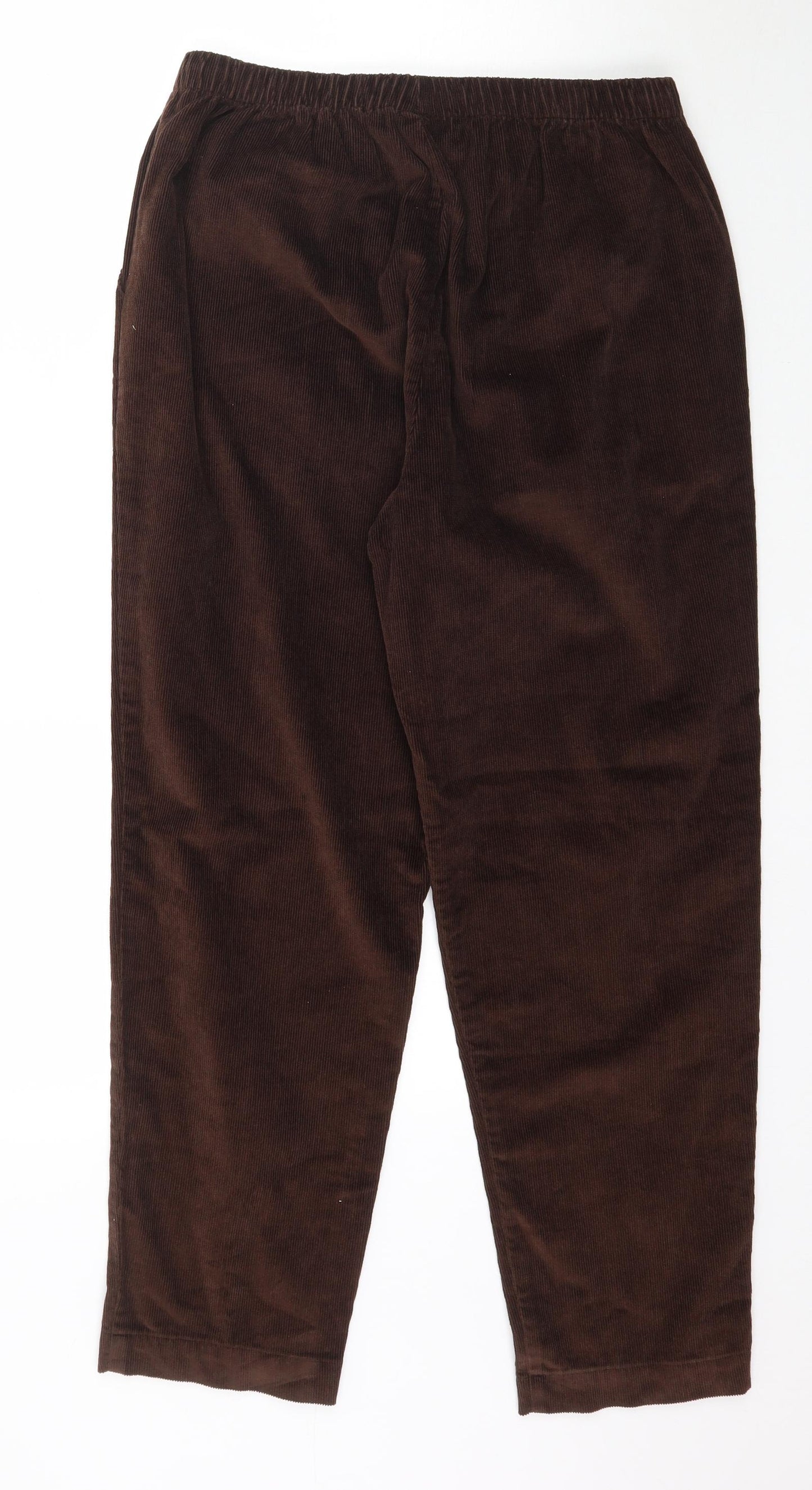 Damart Womens Brown  Corduroy Trousers  Size 14 L26 in