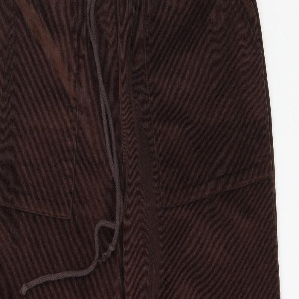 Damart Womens Brown  Corduroy Trousers  Size 14 L26 in