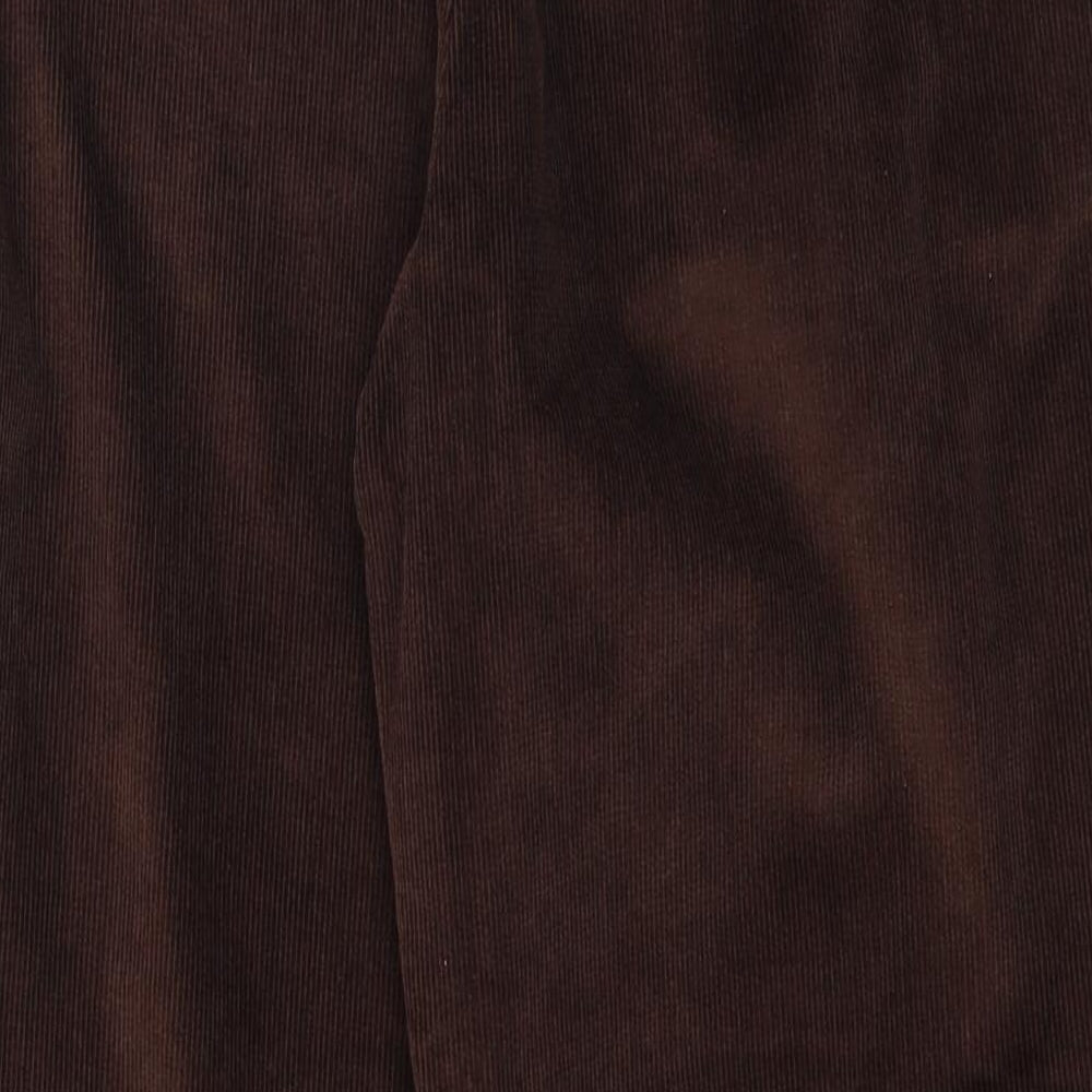 Damart Womens Brown  Corduroy Trousers  Size 14 L26 in