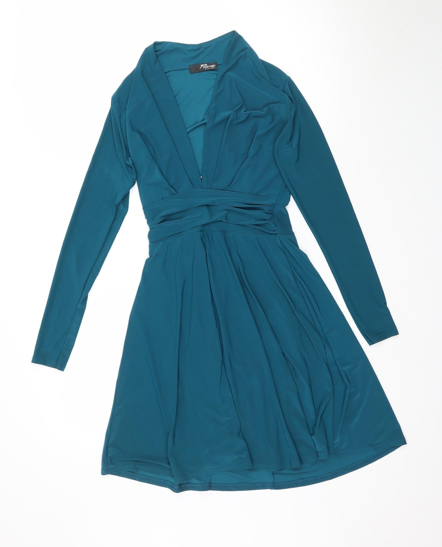 Jane Norman Womens Green   Fit & Flare  Size 6