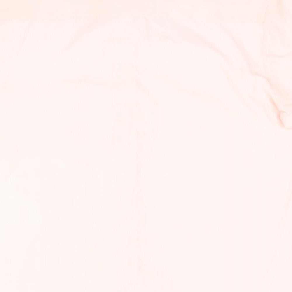 Style Unlimited Womens Pink   Basic Button-Up Size 14