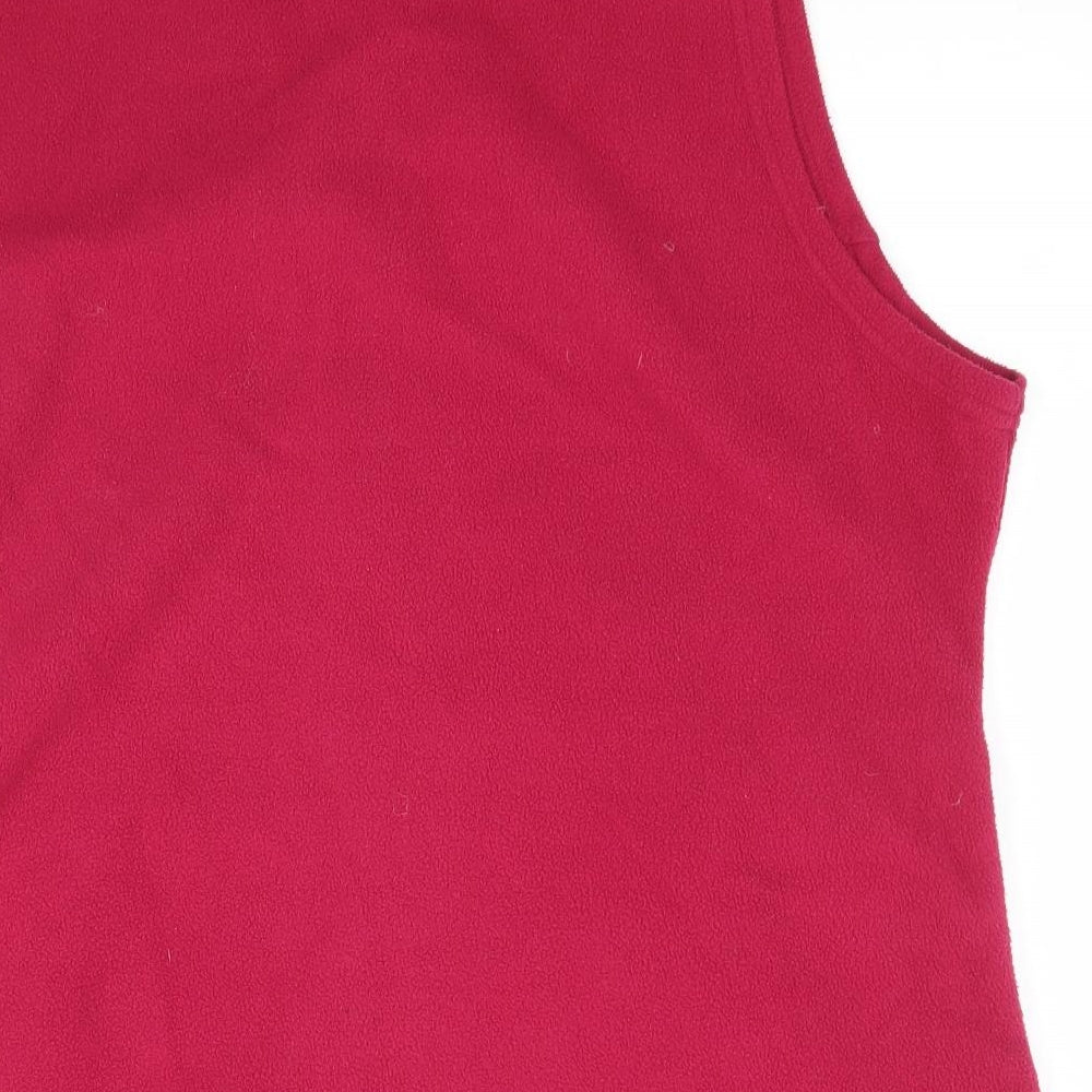 EWM Womens Pink  Fleece Full Zip Sweatshirt Size XL