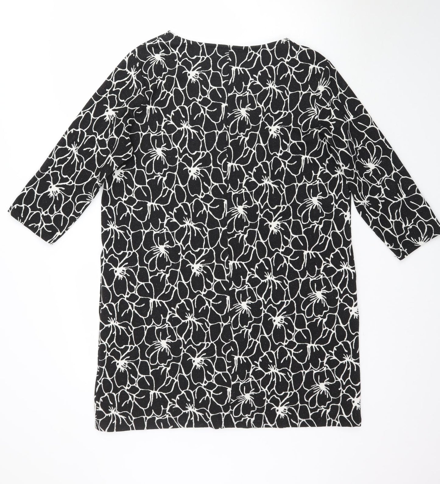 TU Womens Black Floral  Mermaid  Size 16