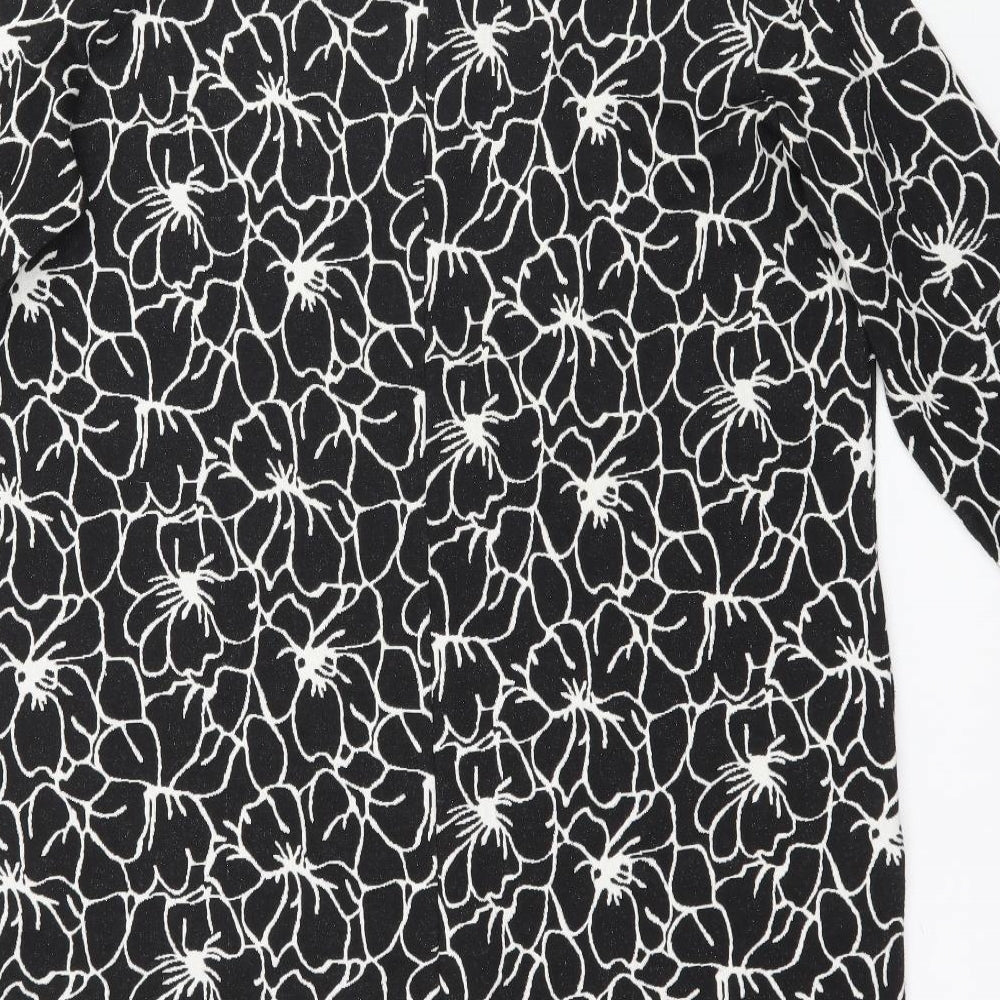 TU Womens Black Floral  Mermaid  Size 16