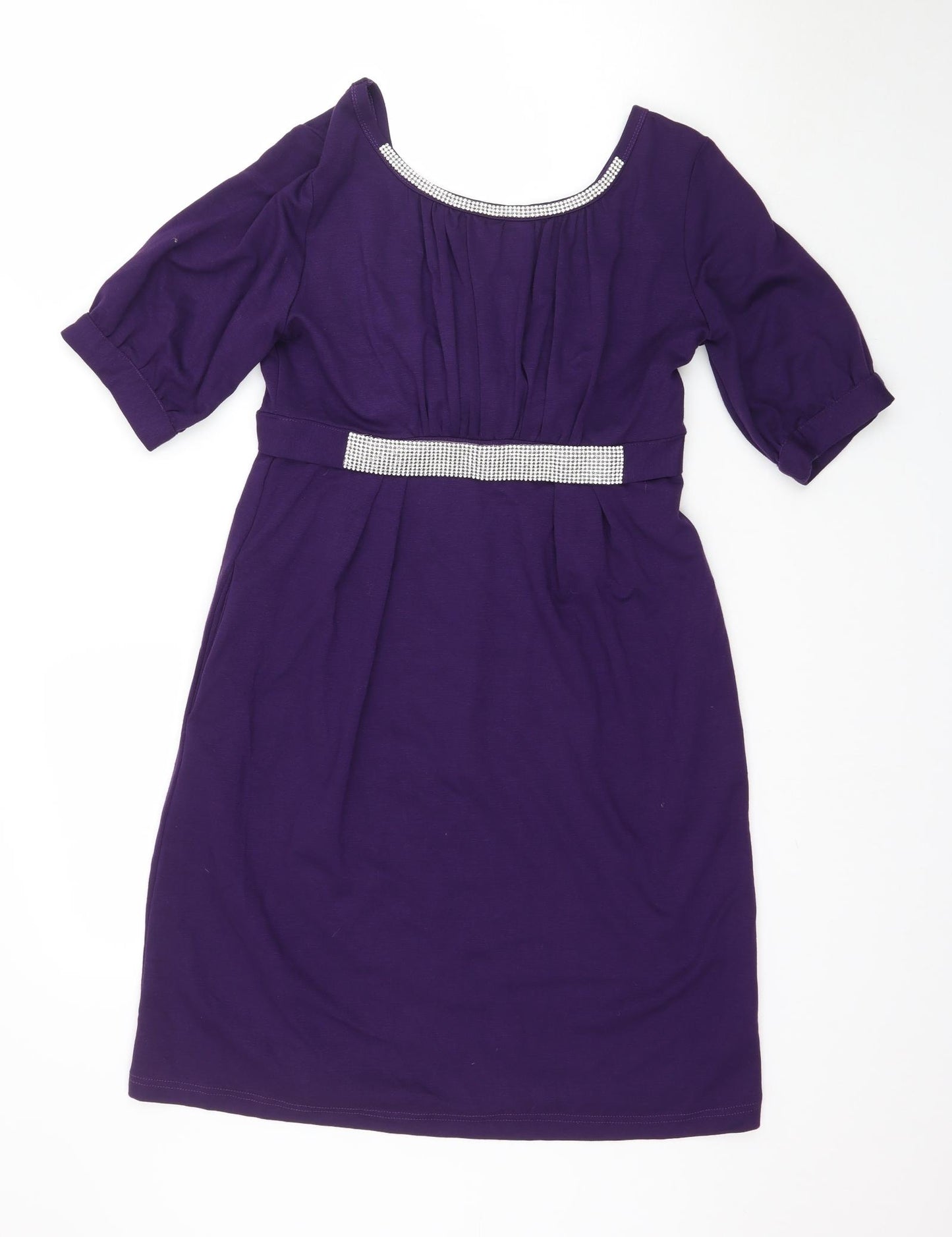 Huali Womens Purple   Fit & Flare  Size M