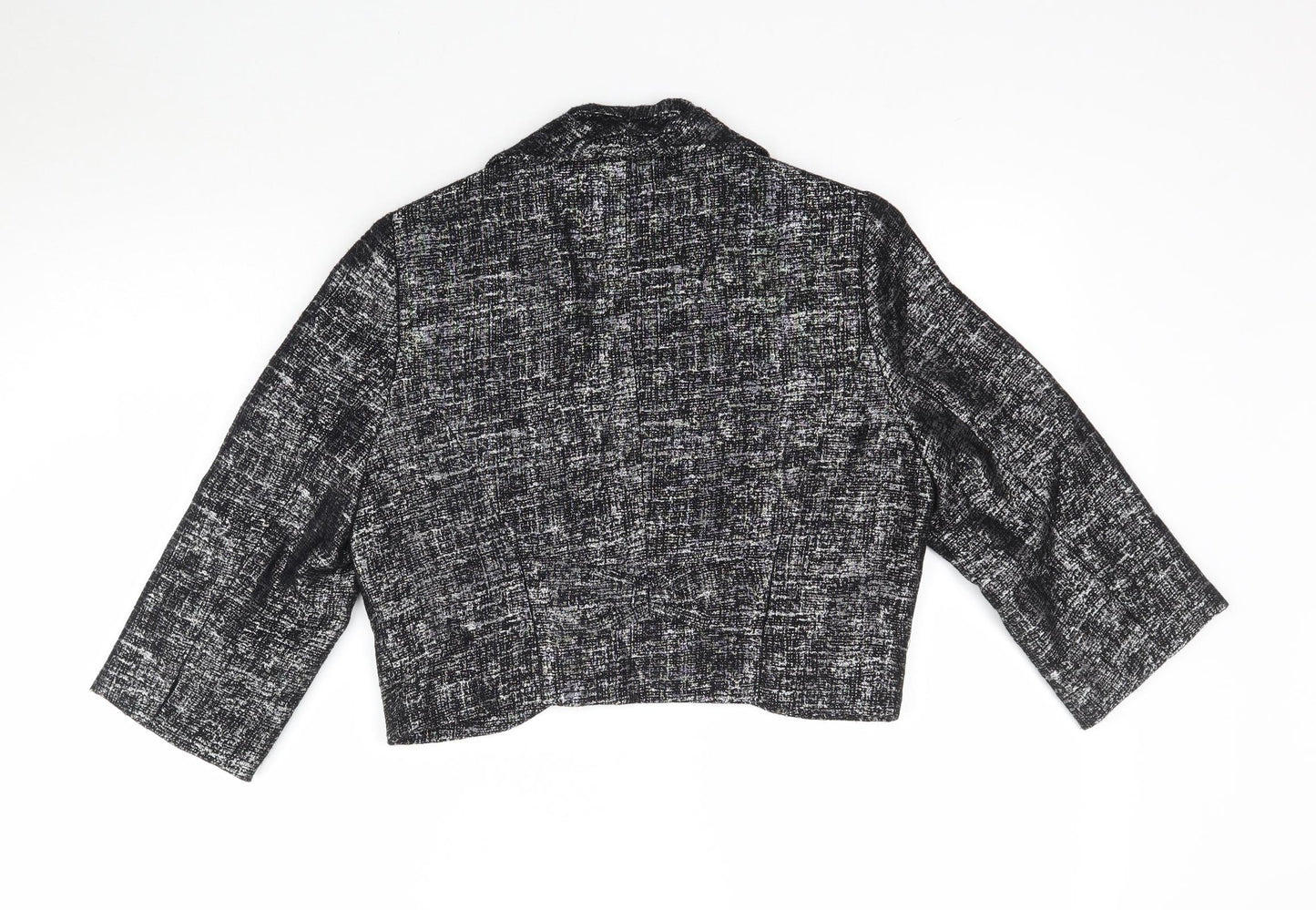 Minuet Petite Womens Black   Jacket Blazer Size 12  - Cropped