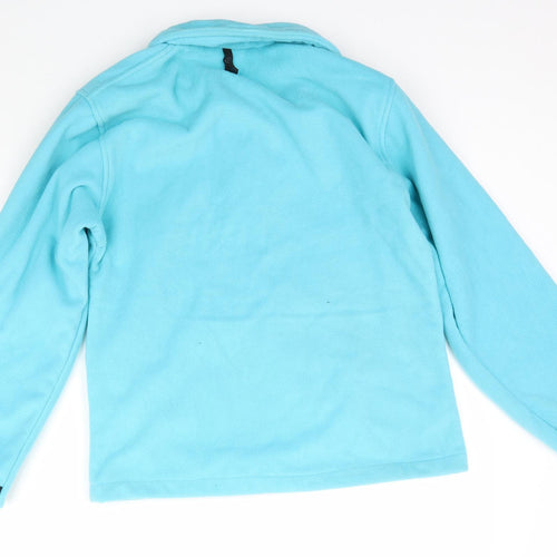 Syrinx Womens Blue  Fleece Full Zip Sweatshirt Size M