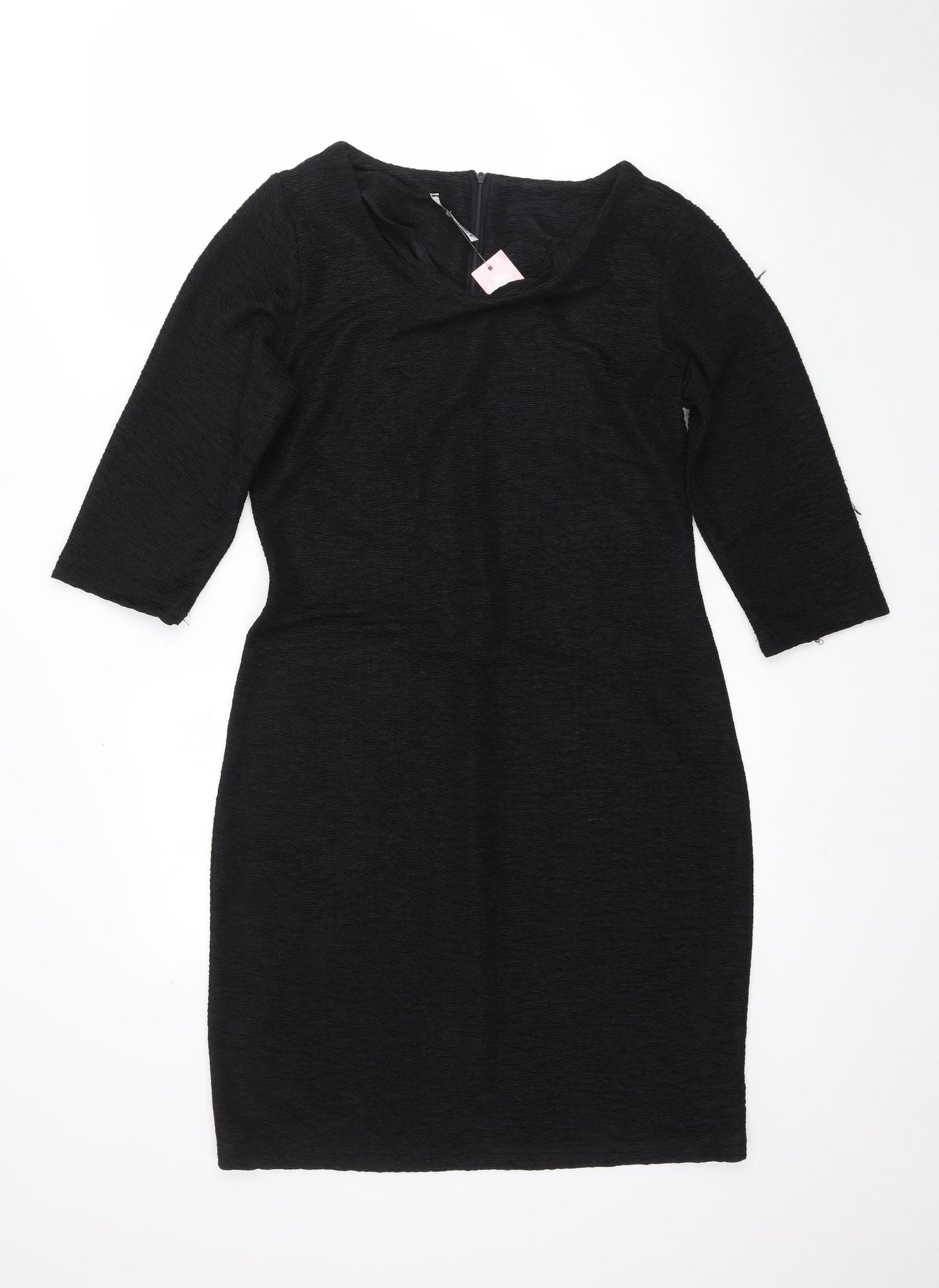 Sense Womens Black   Bodycon  Size 12  - Textured