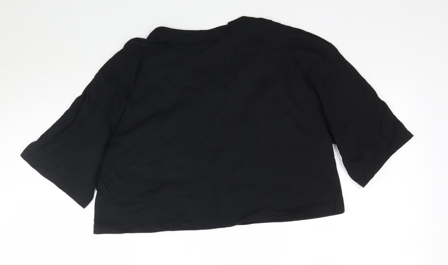IVY PARK Womens Black   Cropped T-Shirt Size S