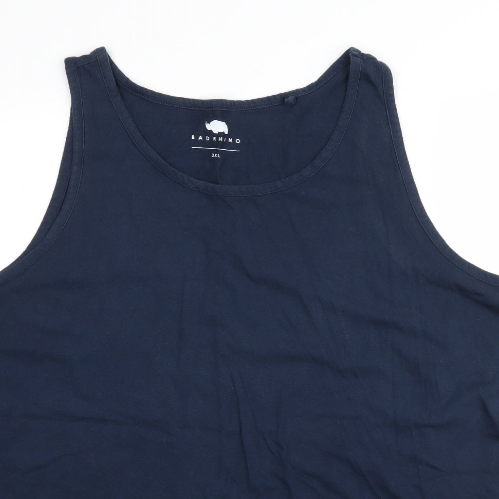 Bad Rhino Mens Blue   Basic T-Shirt Size 3XL