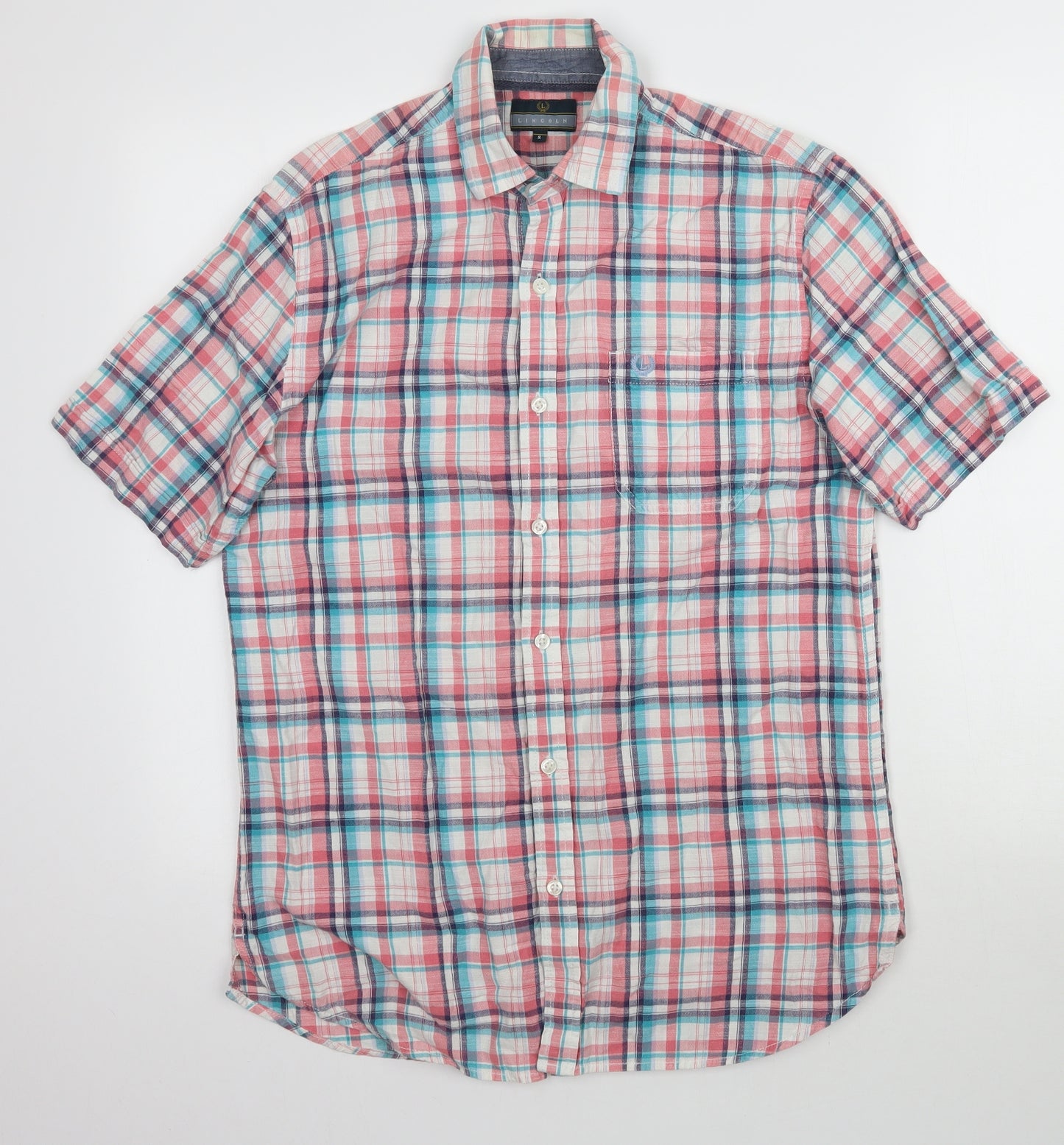 Matalan Mens Multicoloured Plaid   Button-Up Size S