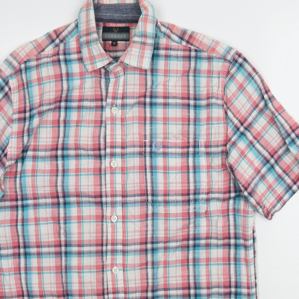 Matalan Mens Multicoloured Plaid   Button-Up Size S