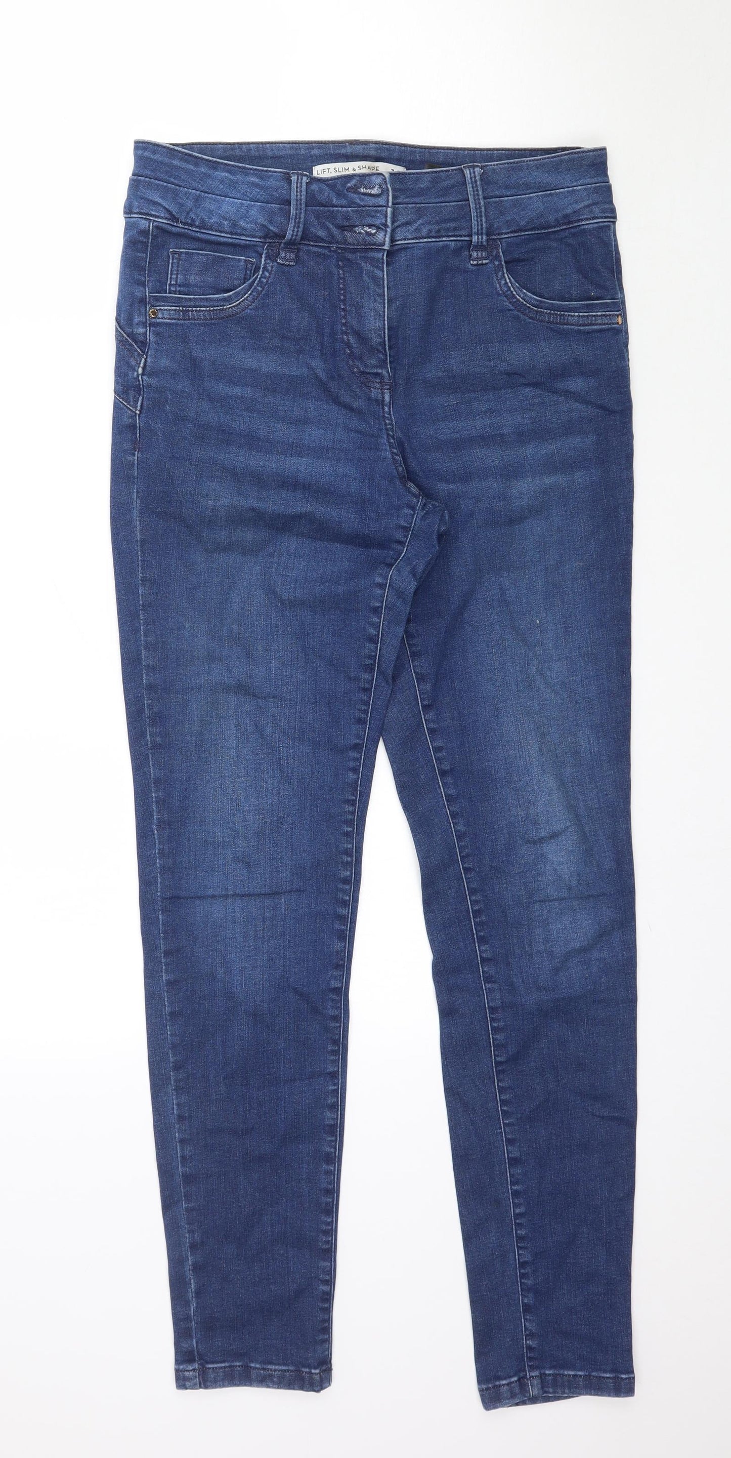 NEXT Womens Blue  Denim Skinny Jeans Size 12 L29 in