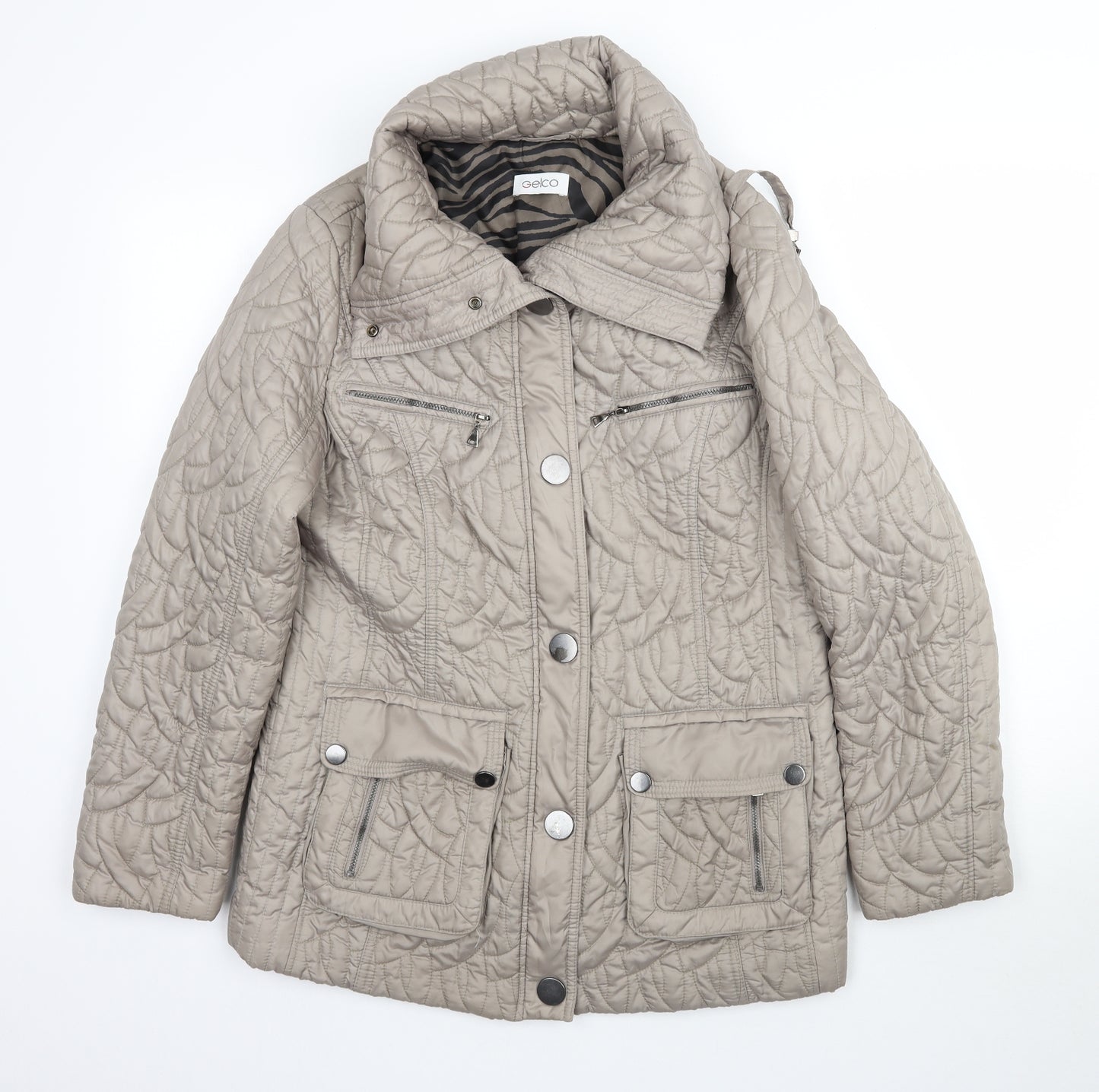 Gelco Womens Grey   Jacket Coat Size 12