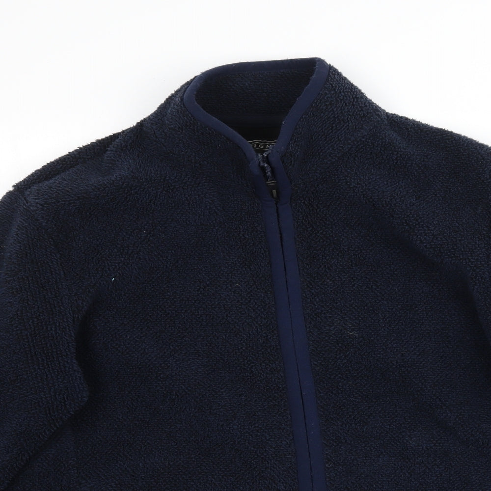 F&F Mens Blue  Fleece Full Zip Sweatshirt Size M