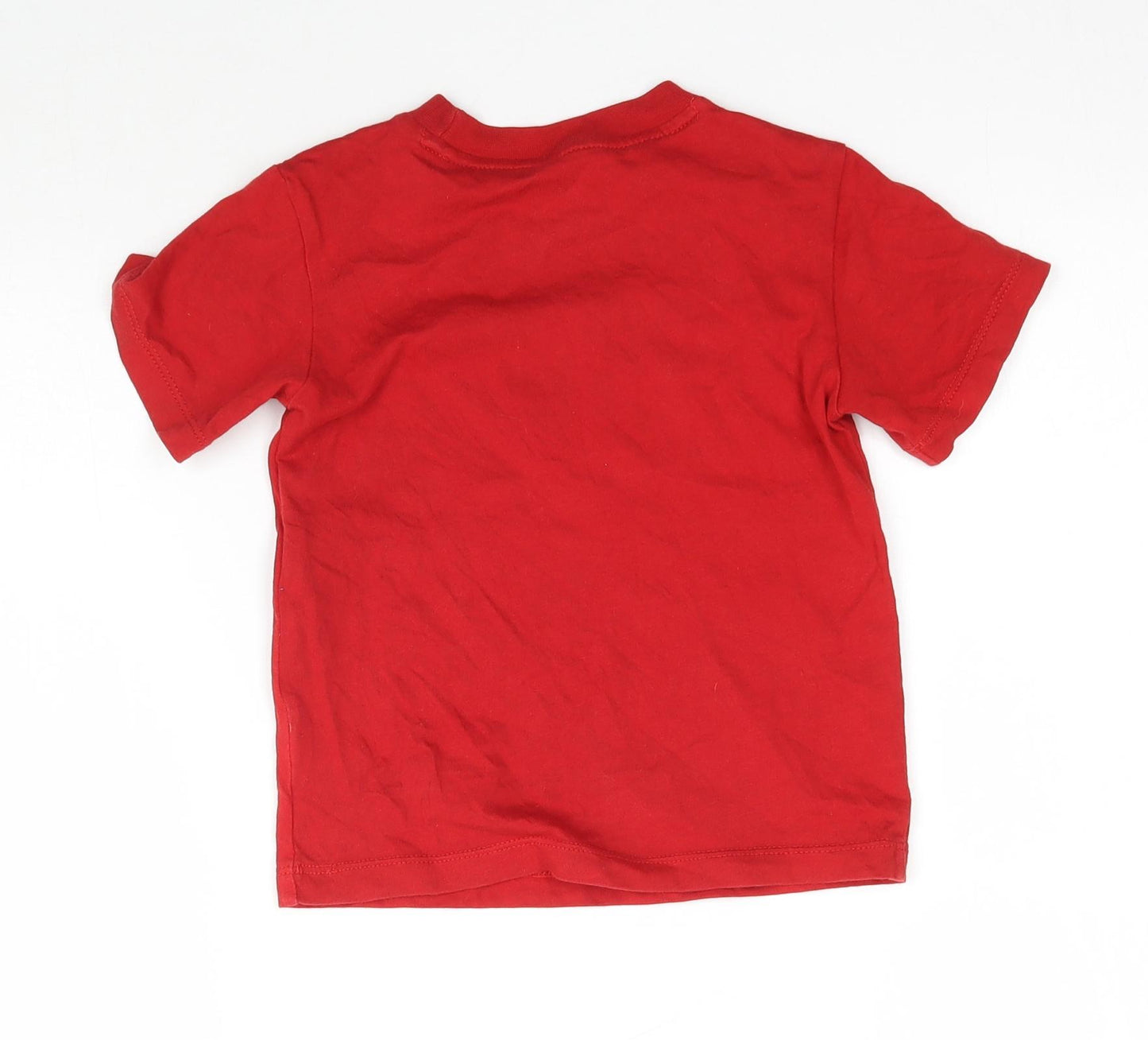 adidas Boys Red   Basic T-Shirt Size 3-4 Years