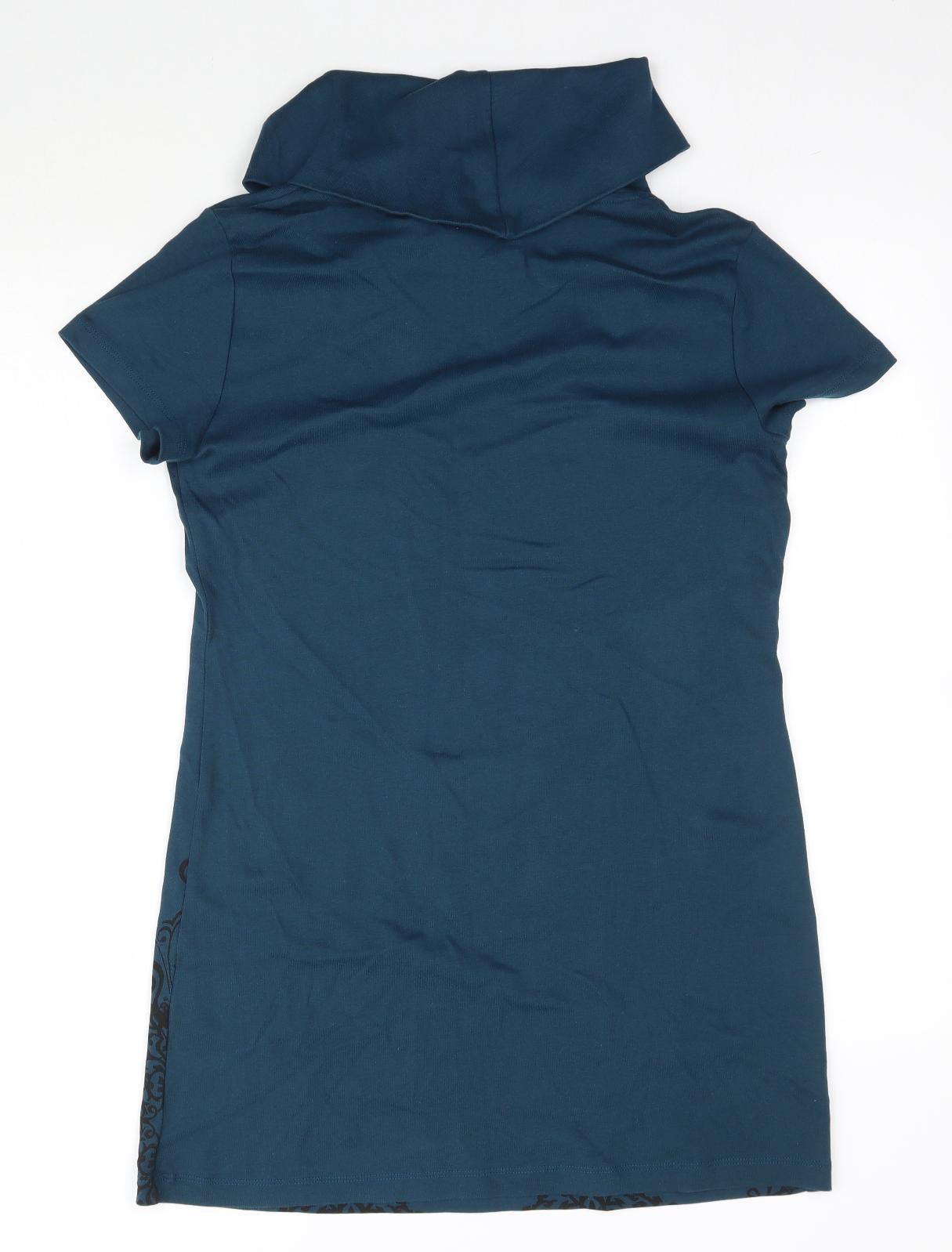Cheer Womens Blue   Basic T-Shirt Size 10