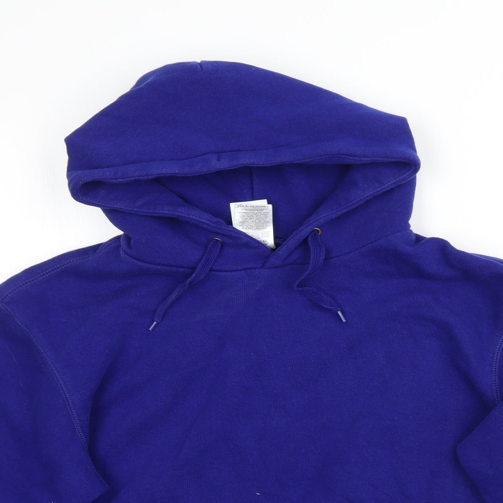 B&C collection Mens Blue   Pullover Hoodie Size S