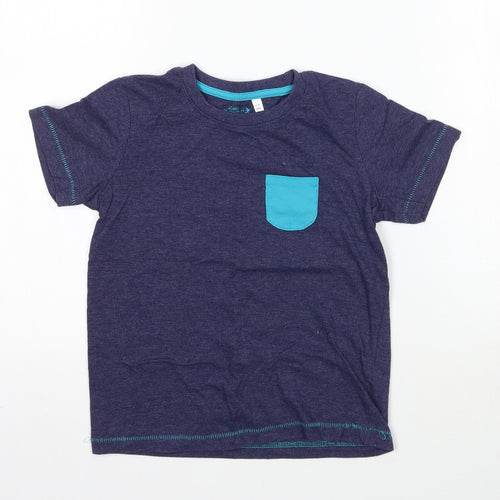 BHS Boys Blue   Basic T-Shirt Size 5-6 Years