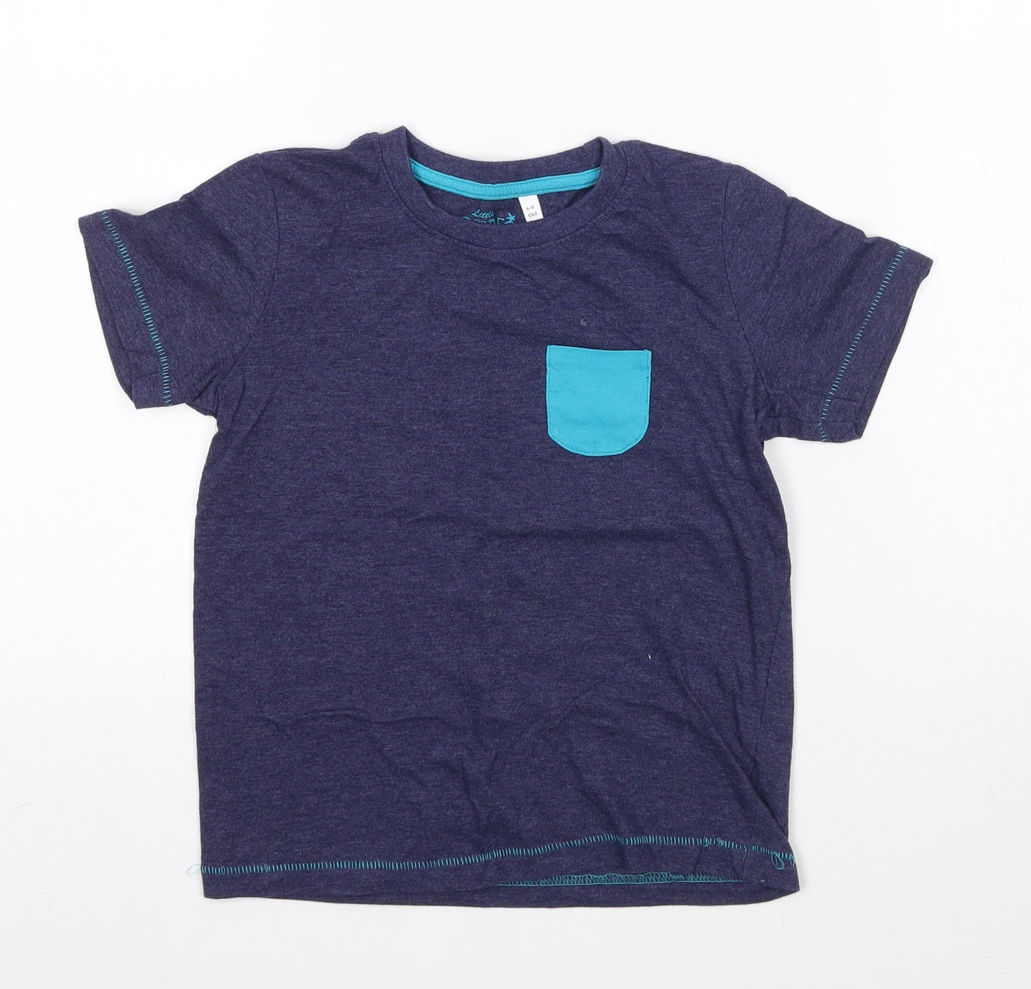 BHS Boys Blue   Basic T-Shirt Size 5-6 Years