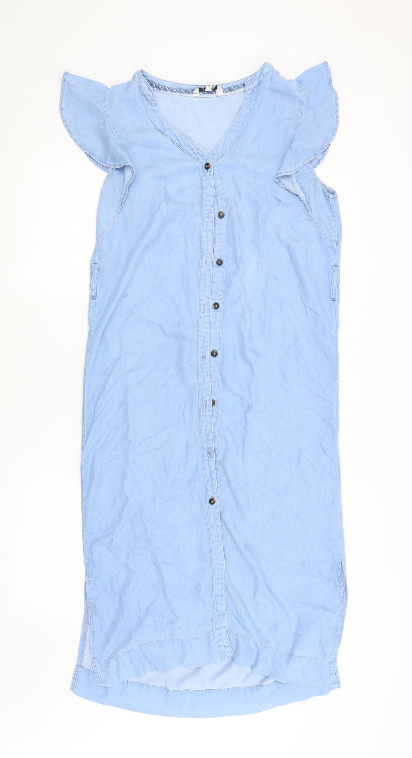 NEXT Womens Blue   Shirt Dress  Size 8