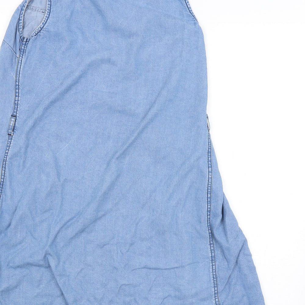BY VERY Womens Blue   Basic Button-Up Size 8