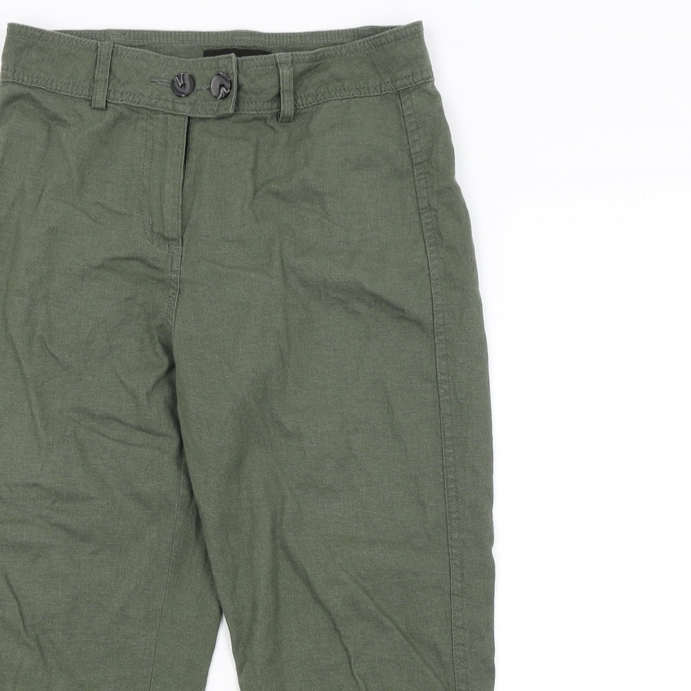 NEXT Womens Green   Trousers  Size 8 L24 in