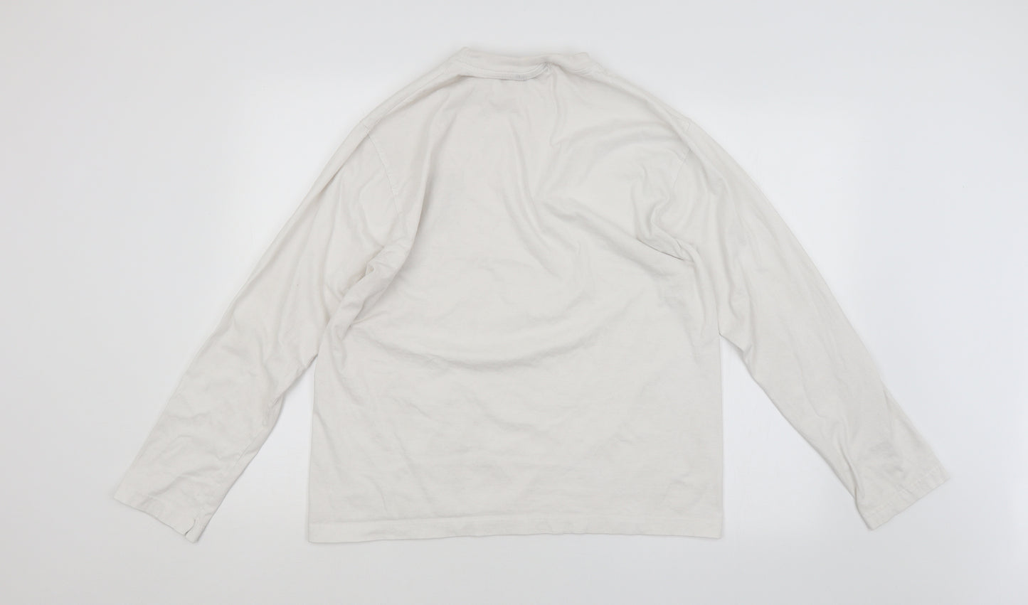 Admiral Mens White    T-Shirt Size L