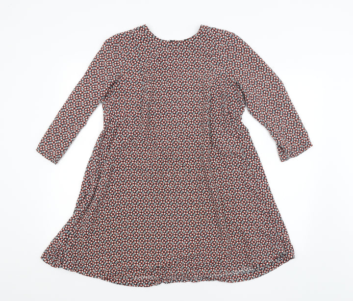 H&M Womens Multicoloured Argyle/Diamond  A-Line  Size 14