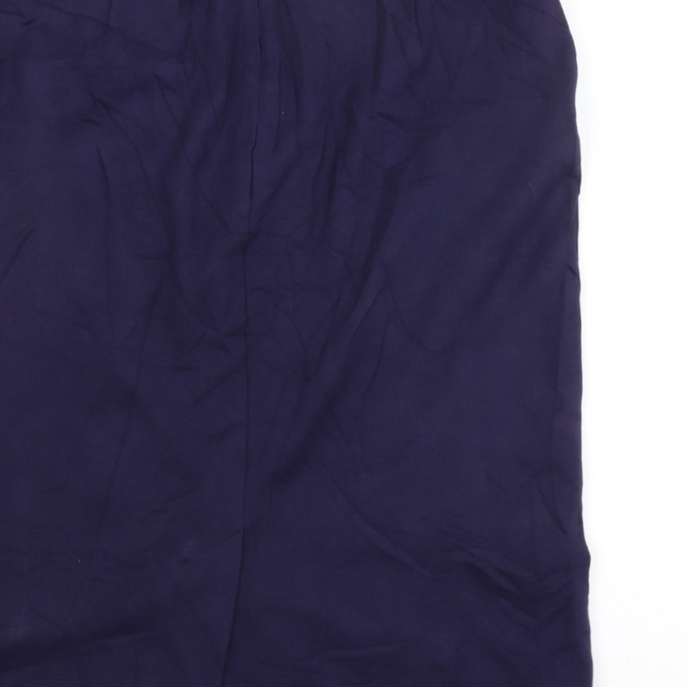 M&S Womens Purple   Straight & Pencil Skirt Size 14