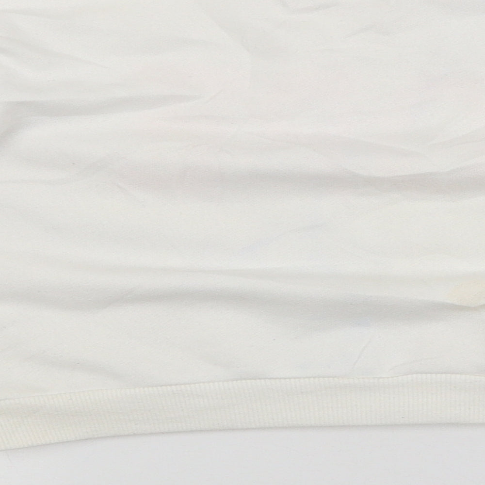 Primark Girls White   Pullover Sweatshirt Size 11-12 Years  - NOPE