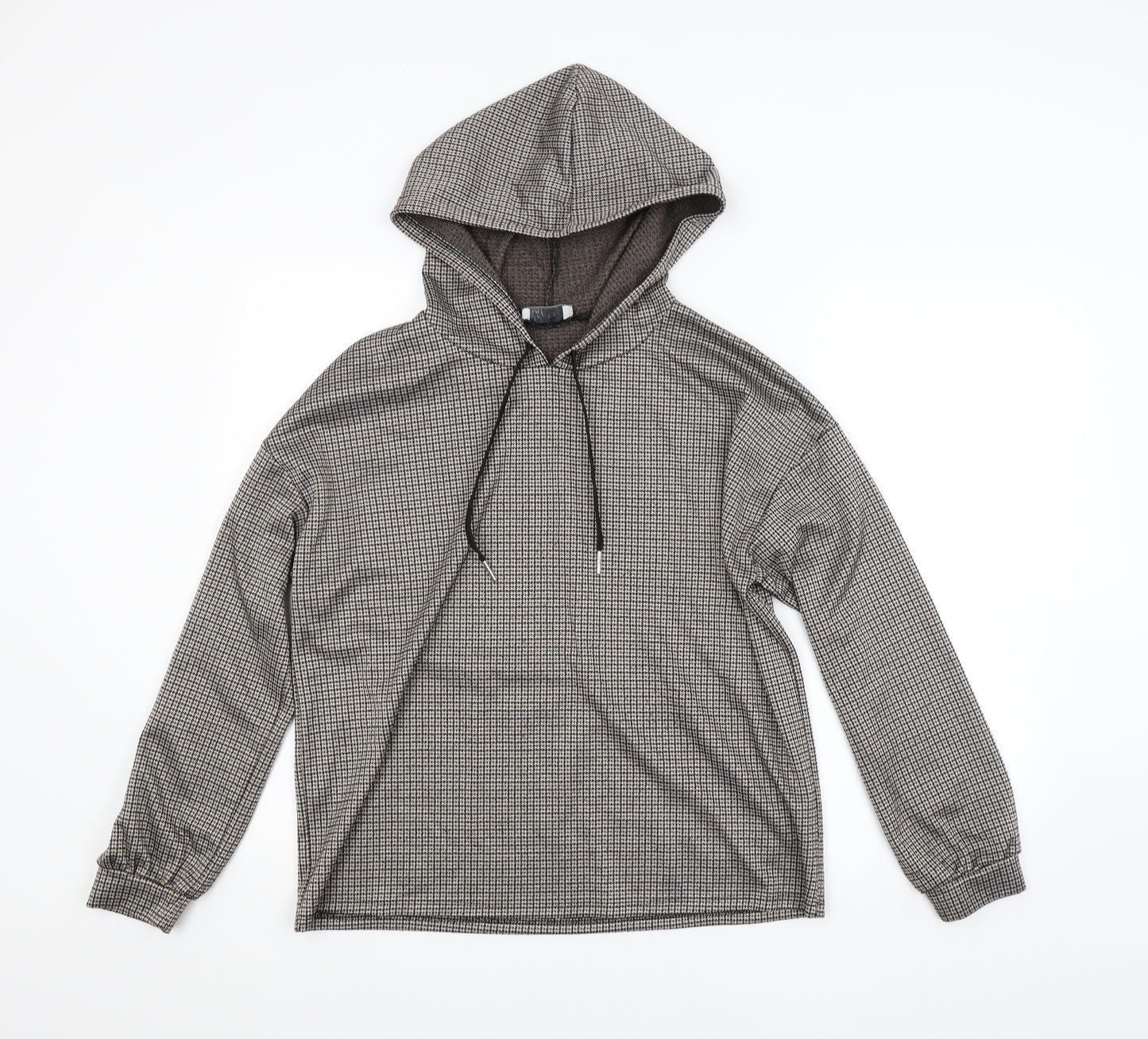 Papaya Womens Multicoloured Check  Pullover Hoodie Size M