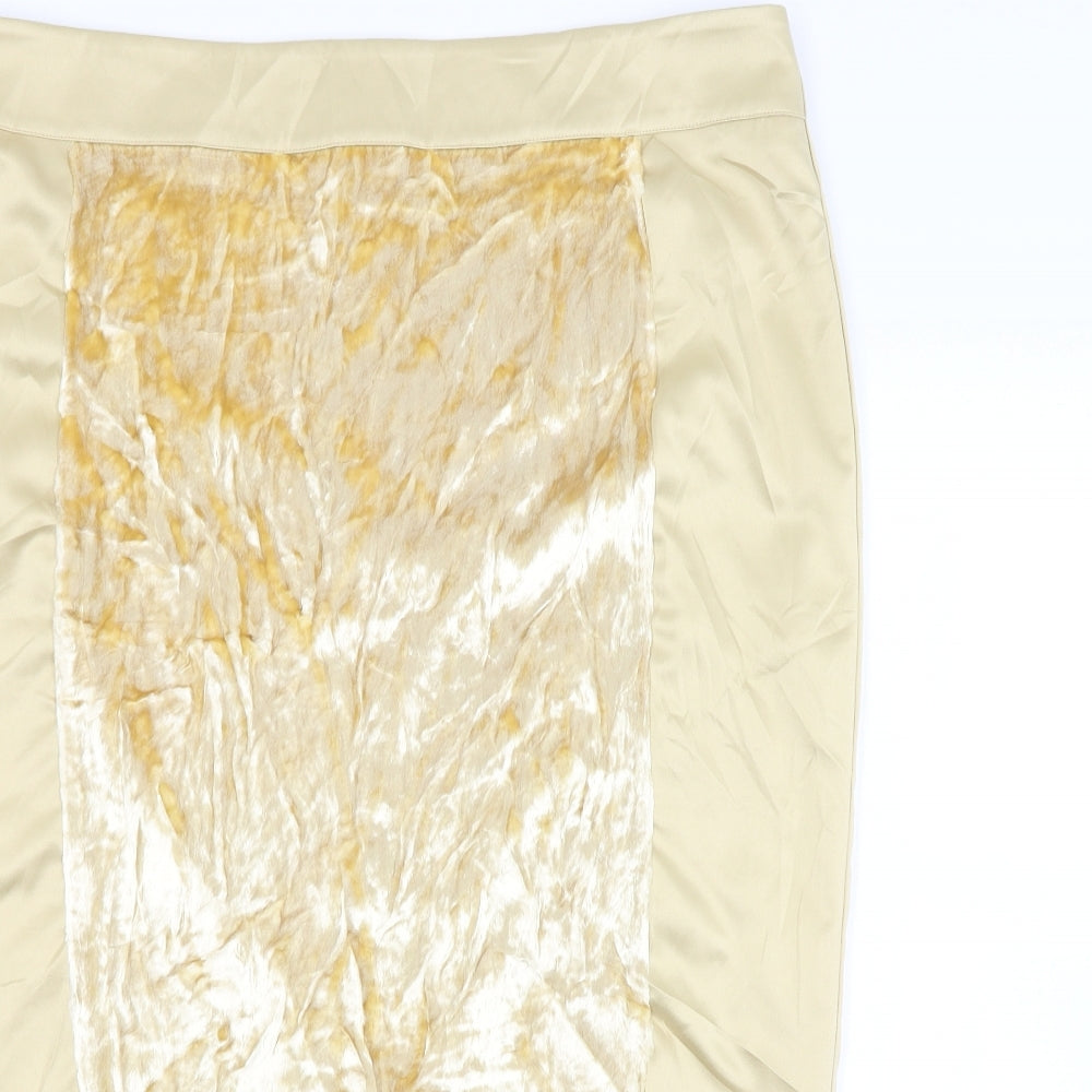 Autograph Womens Gold   Straight & Pencil Skirt Size 20