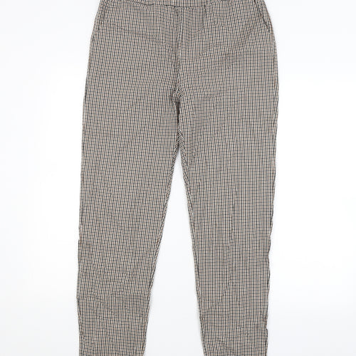 SheIn Womens Multicoloured Check  Trousers  Size L L27 in