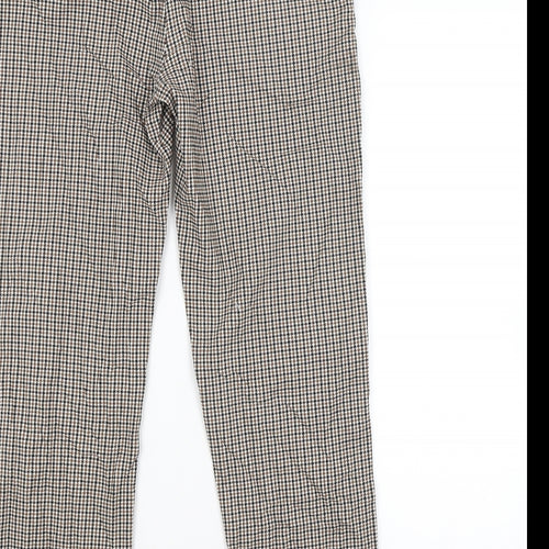 SheIn Womens Multicoloured Check  Trousers  Size L L27 in