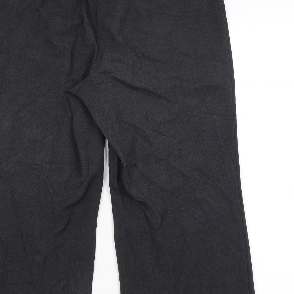 M&S Womens Grey   Cropped Trousers Size 12 L20 in